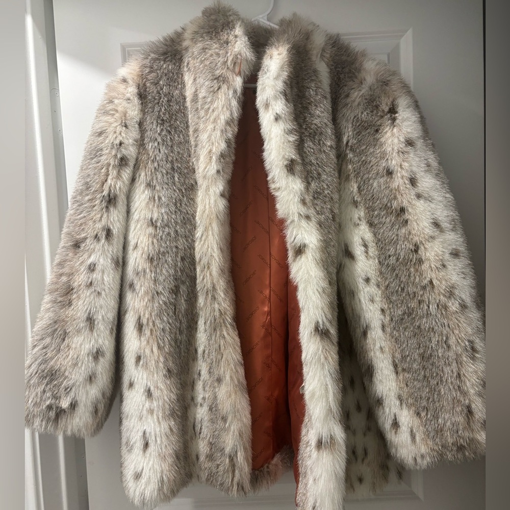 VINTAGE Jordache Faux Fur Coat